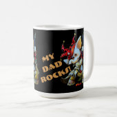 Tasse Metalphant Jester My Vater Rocks Tasse (VorderseiteRechts)