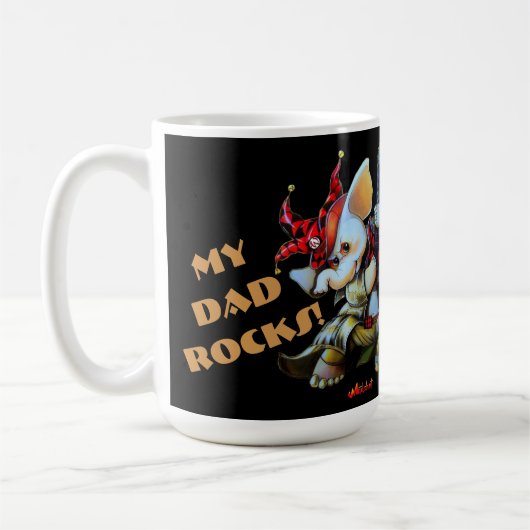 Tasse Metalphant Jester My Vater Rocks Tasse (Links)