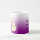 Tasse - Michigan Staat Karte mit Stadt (Mittel)