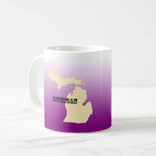 Tasse - Michigan Staatskarte mit Stadt
