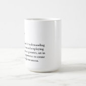 Tasse "Minimalistisch Ballet Definition" (Mittel)