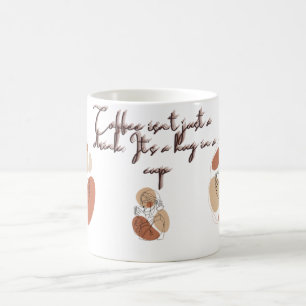 Tasse Minimalistische Typografie Moderne Ästheti