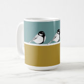 Tasse Minimalistischer Vogeldesign (Vorderseite Links)