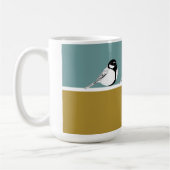 Tasse Minimalistischer Vogeldesign (Links)
