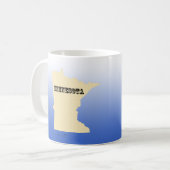 Tasse - Minnesota Staat Karte mit Stadt (Vorderseite Links)