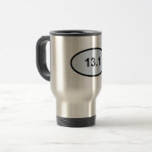 Tasse mit 13,1 Reisen (Vorderseite Links)