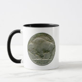 Tasse mit 1936 US-"Büffel" Nickel-Schwänzen (Links)