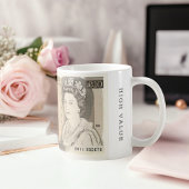 Tasse mit 1975 £ 10 Note Image | Queen Elizabeth I
