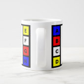 Tasse mit 4 Buchstaben anpassen (Rückseite)