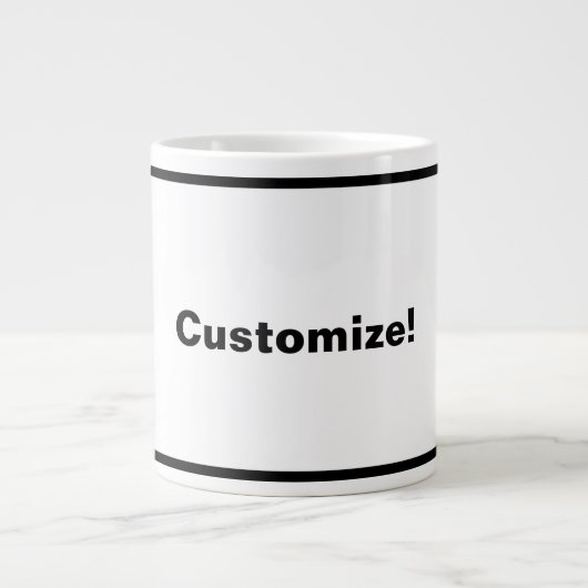 Tasse mit 4 Buchstaben anpassen (Vorderseite)