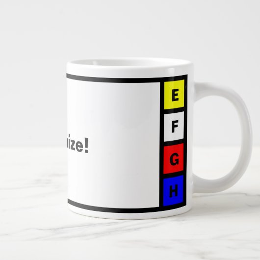 Tasse mit 4 Buchstaben anpassen (Rechts)