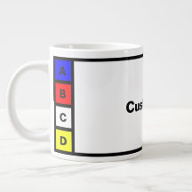 Tasse mit 4 Buchstaben anpassen