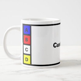 Tasse mit 4 Buchstaben anpassen