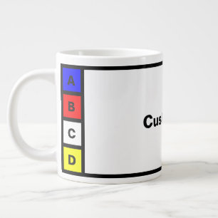 Tasse mit 4 Buchstaben anpassen