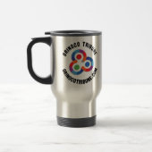 Tasse mit abgerundetem Logo (Name + Url) (Links)