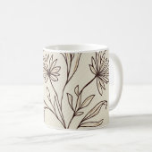 Tasse mit abstraktem Blumenmuster (VorderseiteRechts)