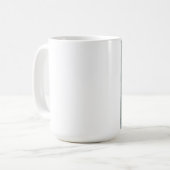 Tasse mit abstraktem der tropischen Blumen (Vorderseite Links)