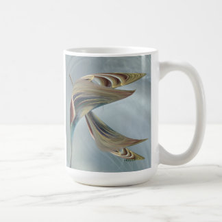 Tasse mit abstraktem der tropischen Blumen