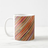 Tasse mit abstraktem Entwurf: parallele bunte (Links)