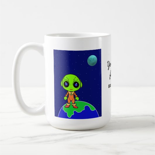 Tasse mit Alien "You're my love.." von Jo Images. (Links)
