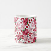 Tasse mit altrosa Rosen (Mittel)