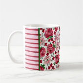 Tasse mit altrosa Rosen (Links)