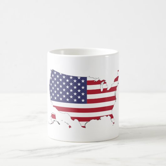 Tasse mit amerikanischem Kartenzeichen (Mittel)