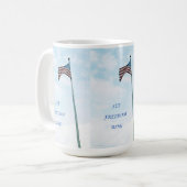 Tasse mit amerikanischer Flagge (Vorderseite Links)