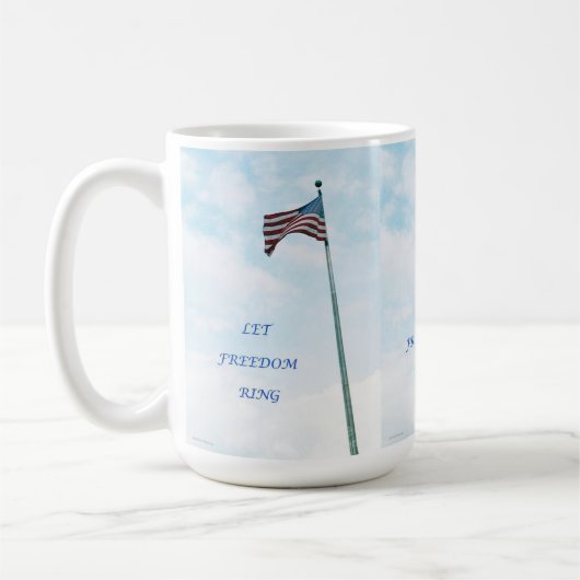Tasse mit amerikanischer Flagge (Links)
