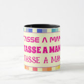 Tasse mit änderbarem Text (Zentrum)