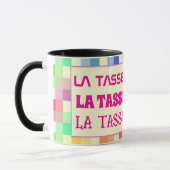 Tasse mit änderbarem Text (Links)