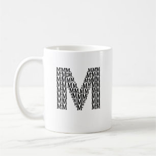 Tasse mit Anfangsbuchstabe M – Minimalistischer mo