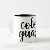 Tasse mit anpassbarer Farbsicherung (Vorderseite Links)