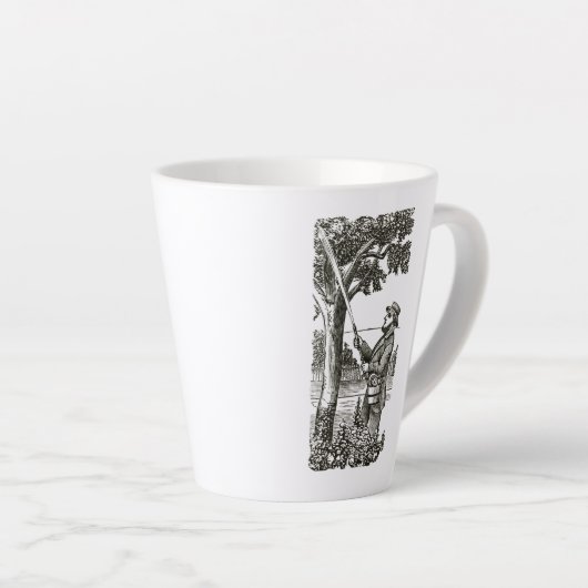 Tasse mit antiken Gärtnern (Rechte Ecke)