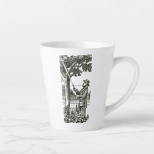 Tasse mit antiker Darstellung eines Gärtners