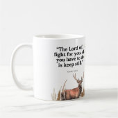 Tasse mit Aquarell-Vers aus der Bibel (Links)