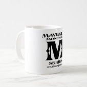 Tasse mit Außenseitermontana-Logo (Vorderseite Links)