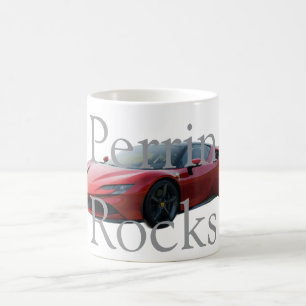 Tasse mit Auto und individuellem Namen