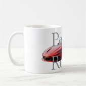 Tasse mit Auto und individuellem Namen (Links)
