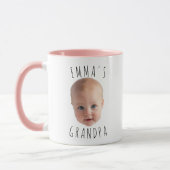 Tasse mit Baby Face Custom Face Baby Mama Vater (Links)