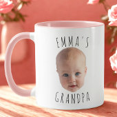 Tasse mit Baby Face Custom Face Baby Mama Vater