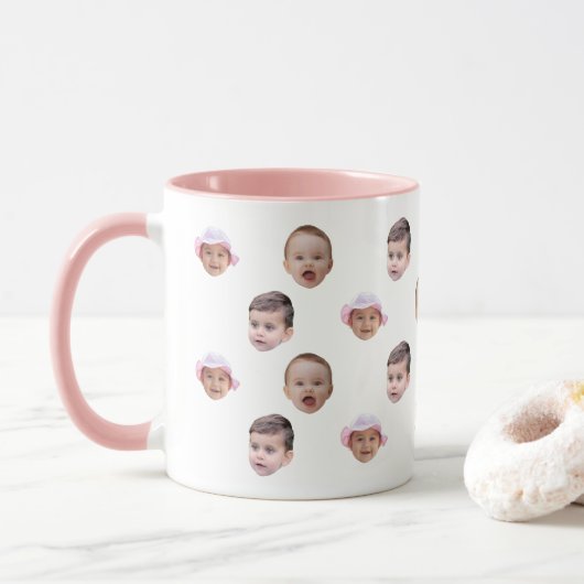 Tasse mit Baby-Foto-Geschenk | Tasse für BabyGesic (Mit Donut)
