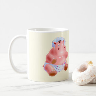 Tasse mit Baby Nilpferd