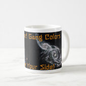 Tasse mit "Bandenfarben" von HST & JWST (VorderseiteRechts)