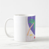 Tasse mit Beachszene (Links)