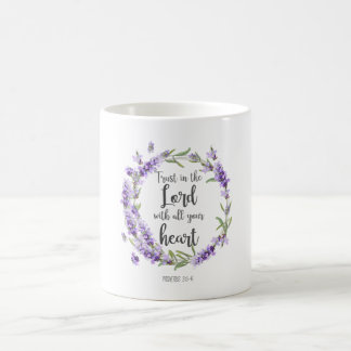 Tasse mit Bibel Verse Vertrauen in den Herrn
