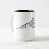 Tasse mit blauem Berg (Vorderseite Links)