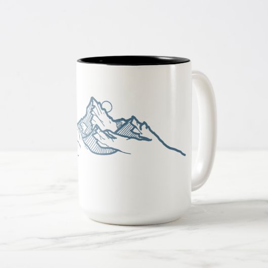 Tasse mit blauem Berg (VorderseiteRechts)