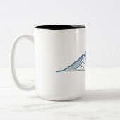 Tasse mit blauem Berg (Links)