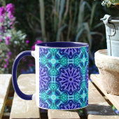 Tasse mit blauem Muster